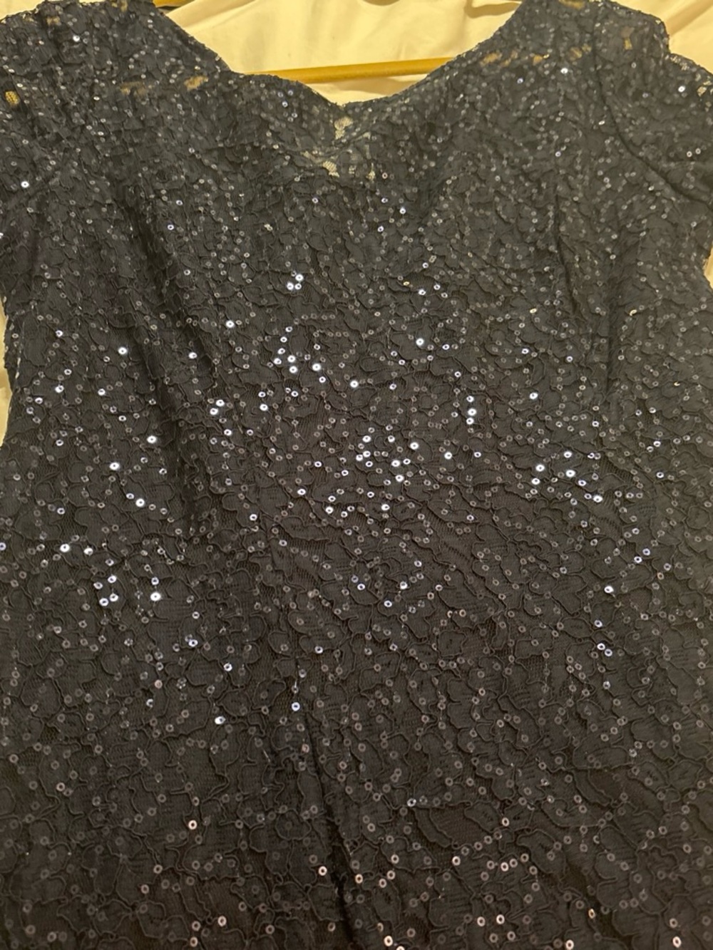Navy blue Sequin High-Low Dress - Elegant Evening Look